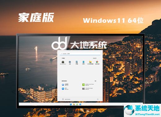 大地系統(tǒng) ISO Win11 64位簡潔家庭版 v2022.08